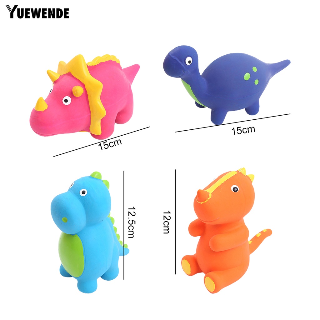 Đồ Chơi Khủng Long Hoạt Hình Bằng Tiếng Kêu Mềm Mại Chống Mài Mòn Vui Nhộn Cho Cún Cưng