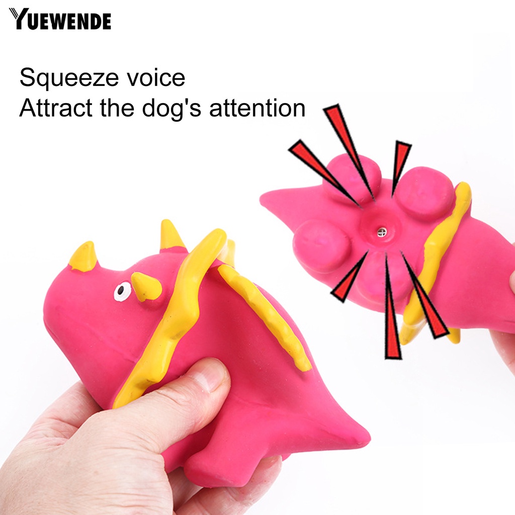 Đồ Chơi Khủng Long Hoạt Hình Bằng Tiếng Kêu Mềm Mại Chống Mài Mòn Vui Nhộn Cho Cún Cưng