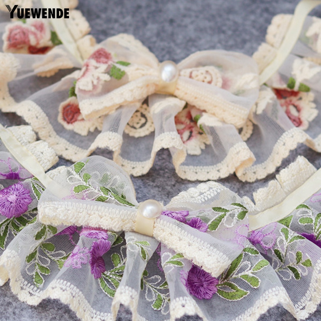 Yếm Đeo Cổ Thêu Hoa Xinh Xắn Cho Thú Cưng