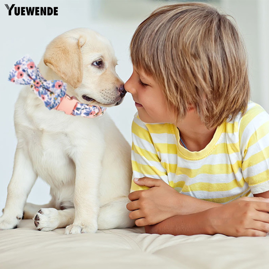 1 Bộ Vòng Cổ Chữ D Có Khóa Cài Điều Chỉnh Được In Họa Tiết Hoa Giáng Sinh Cho Thú Cưng YR.T