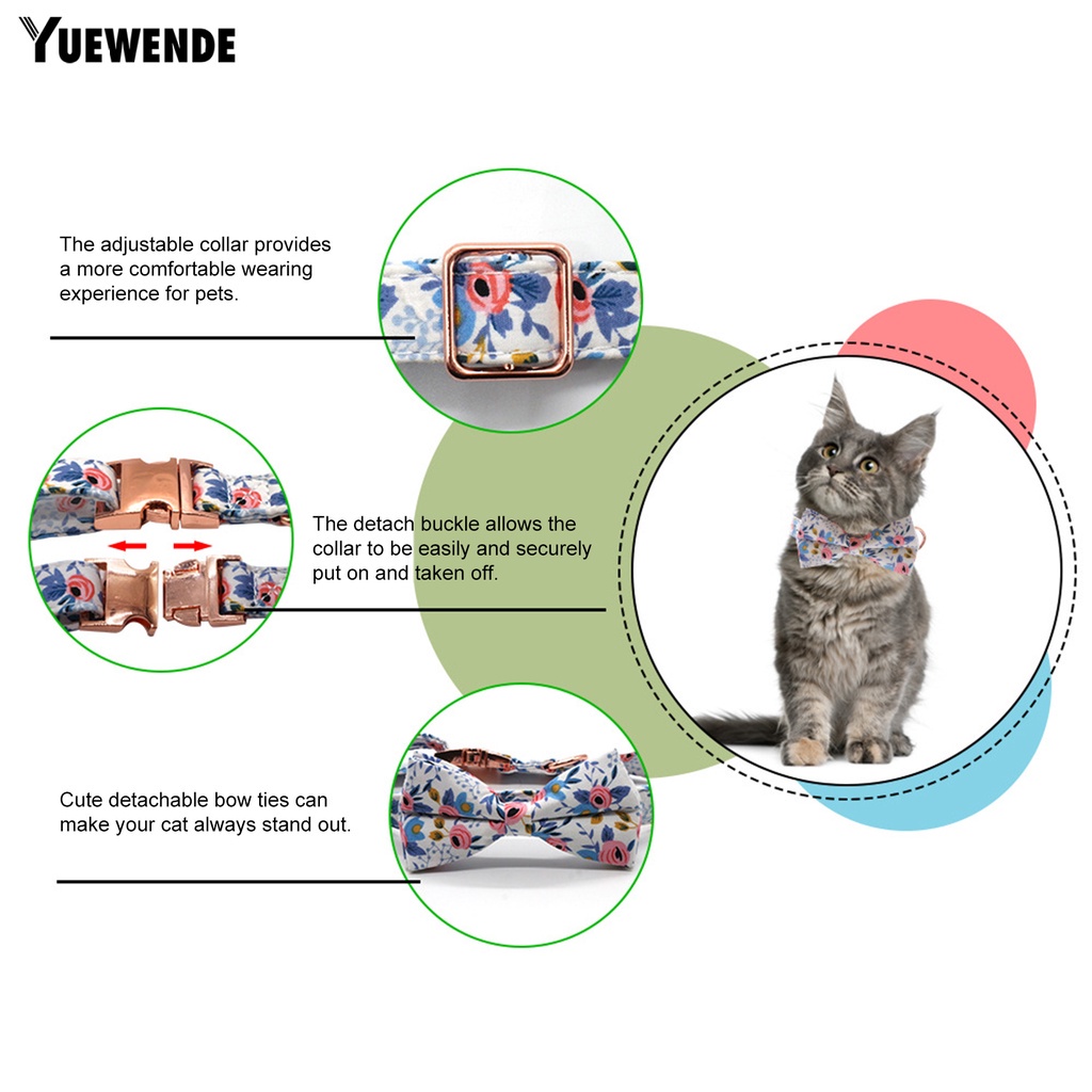 1 Bộ Vòng Cổ Chữ D Có Khóa Cài Điều Chỉnh Được In Họa Tiết Hoa Giáng Sinh Cho Thú Cưng YR.T