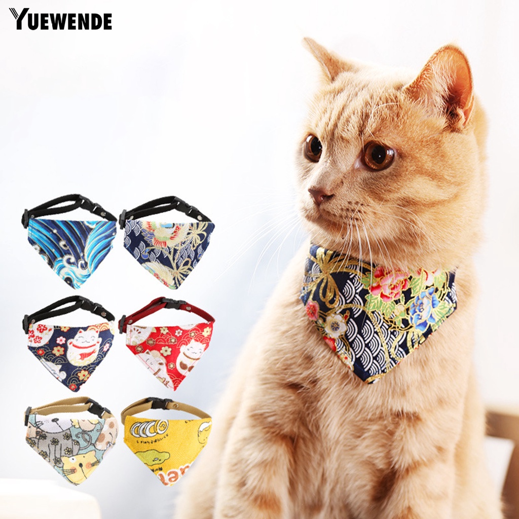 Khăn Quàng Cổ Vải Canvas In Họa Tiết Dễ Thương Có Khóa Cài Tùy Chỉnh Cho Thú Cưng