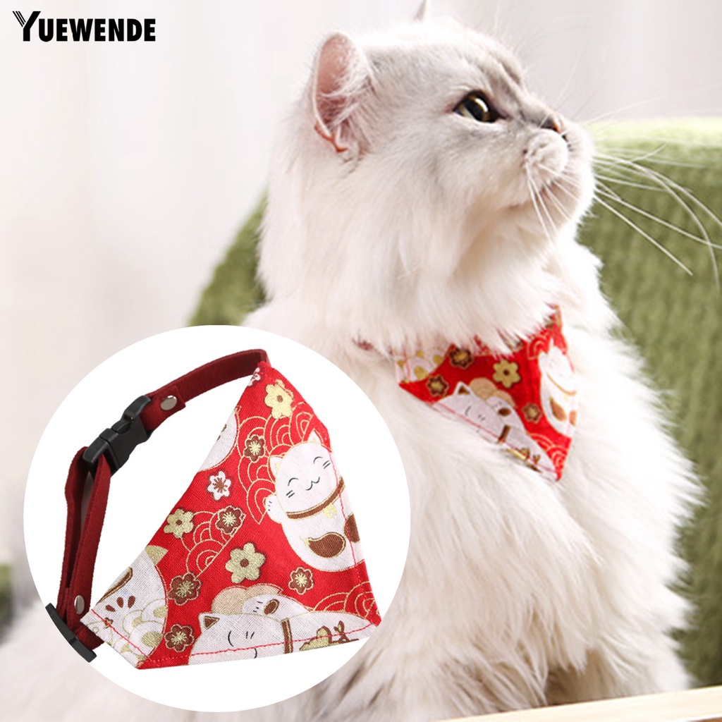 Khăn Quàng Cổ Vải Canvas In Họa Tiết Dễ Thương Có Khóa Cài Tùy Chỉnh Cho Thú Cưng