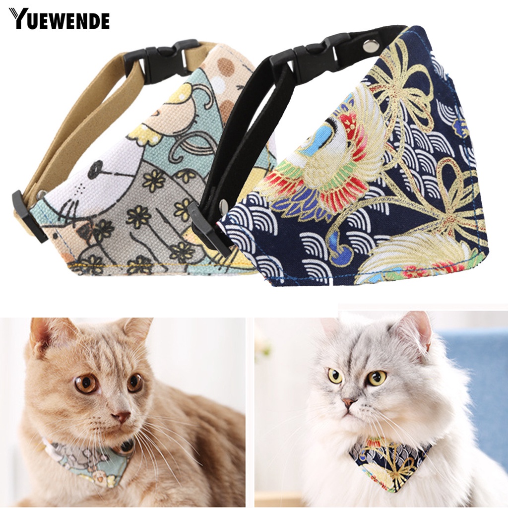 Khăn Quàng Cổ Vải Canvas In Họa Tiết Dễ Thương Có Khóa Cài Tùy Chỉnh Cho Thú Cưng