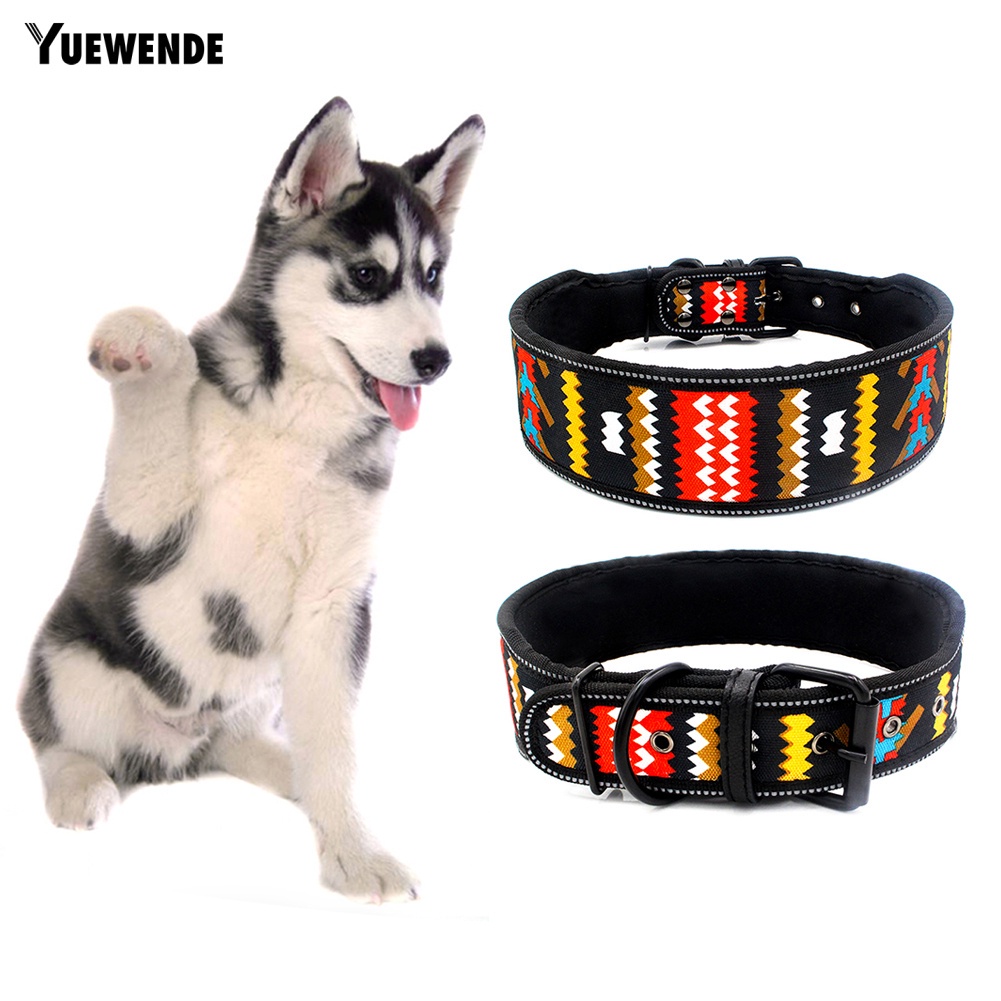 Vòng Cổ Mềm Mại Họa Tiết Hoa Phản Quang Tùy Chỉnh Cho Thú Cưng