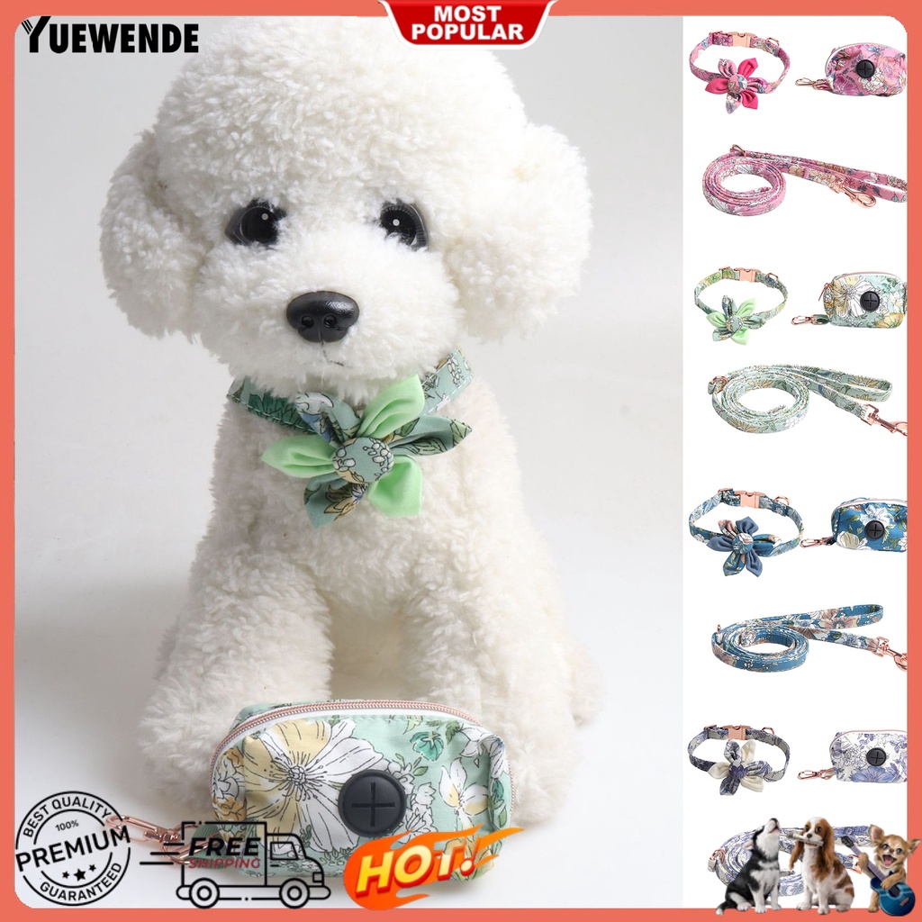 1 Bộ Vòng Cổ Dắt Thú Cưng Đi Dạo Chống Mòn In Họa Tiết Tinh Tế Thân Thiện Với Da Thoát Hiểm Dễ Điều Chỉnh Kèm Túi Đựng