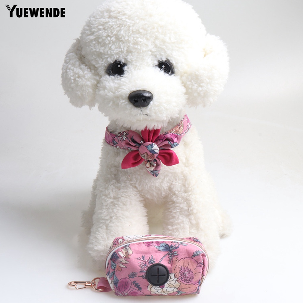 1 Bộ Vòng Cổ Dắt Thú Cưng Đi Dạo Chống Mòn In Họa Tiết Tinh Tế Thân Thiện Với Da Thoát Hiểm Dễ Điều Chỉnh Kèm Túi Đựng