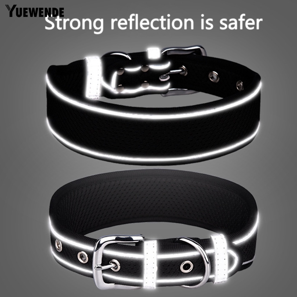 Vòng Cổ Họa Tiết Kẻ Sọc Phản Quang Thoáng Khí Chống Chó Cưng Cỡ Vừa / Lớn Thời Trang