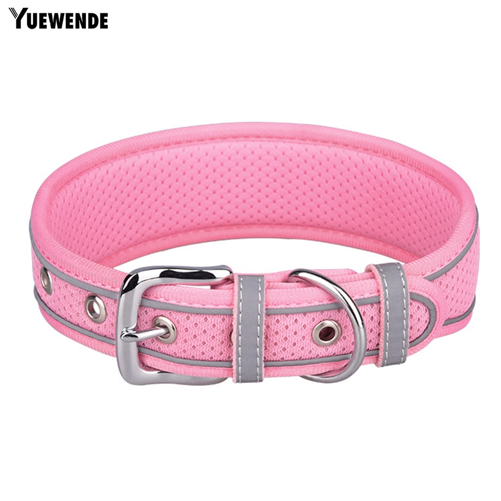 Vòng Cổ Họa Tiết Kẻ Sọc Phản Quang Thoáng Khí Chống Chó Cưng Cỡ Vừa / Lớn Thời Trang