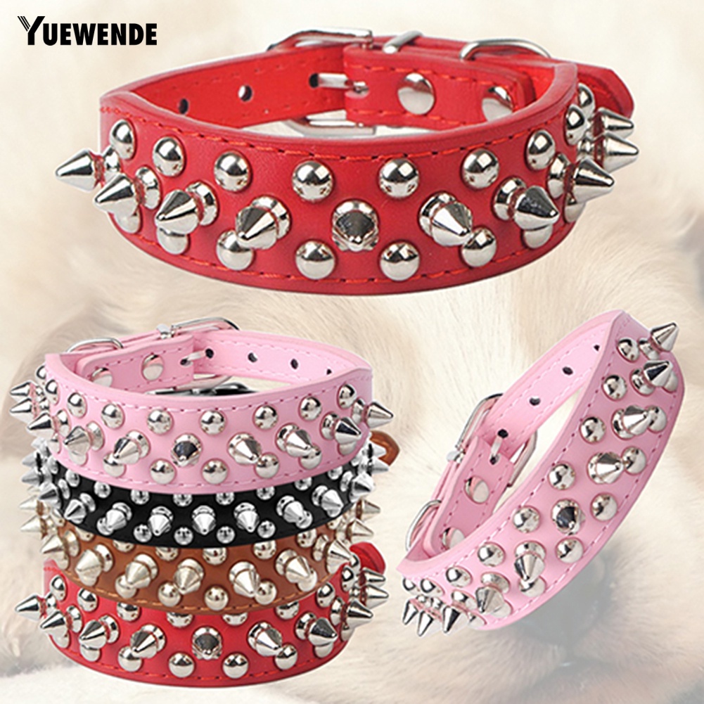 Vòng Cổ Đinh BằNg Da Cho Thú Cưng YR.T
