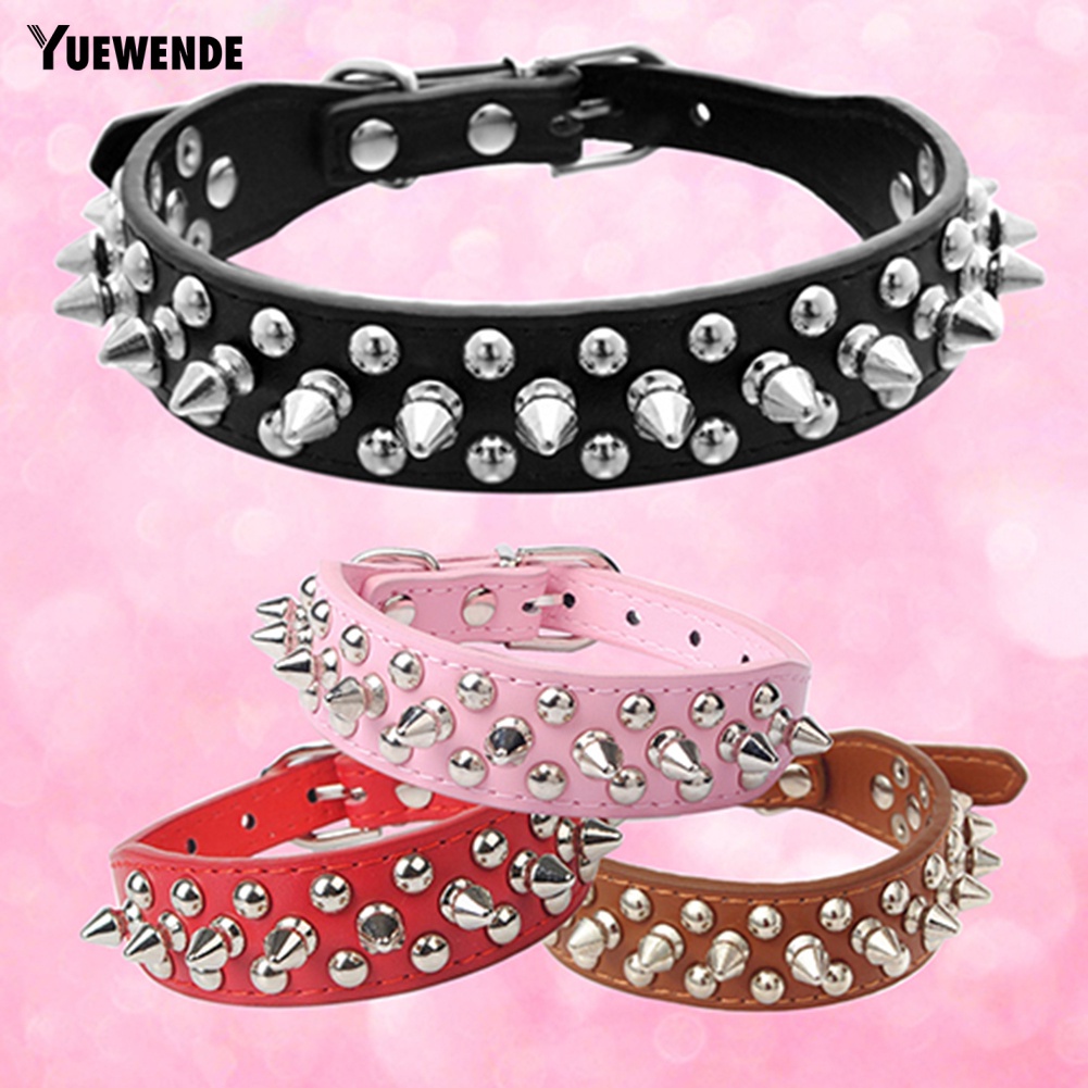 Vòng Cổ Đinh BằNg Da Cho Thú Cưng YR.T