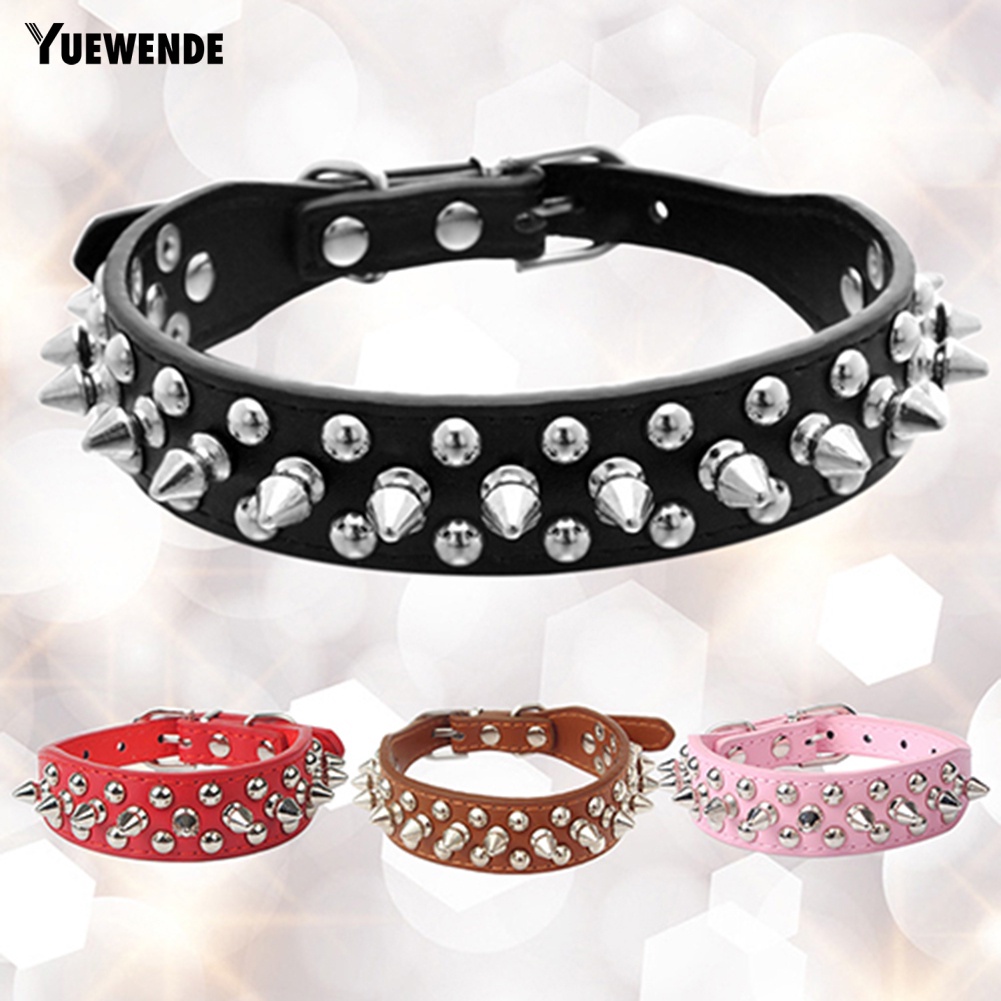 Vòng Cổ Đinh BằNg Da Cho Thú Cưng YR.T