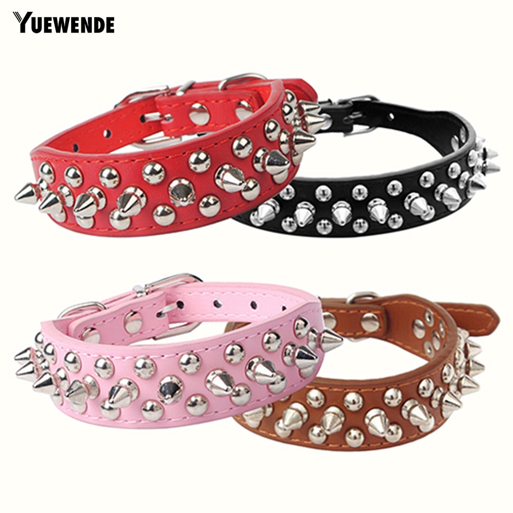 Vòng Cổ Đinh BằNg Da Cho Thú Cưng YR.T