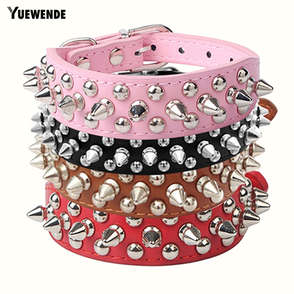 Vòng Cổ Đinh BằNg Da Cho Thú Cưng YR.T
