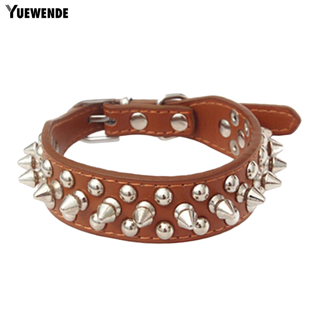 Vòng Cổ Đinh BằNg Da Cho Thú Cưng YR.T