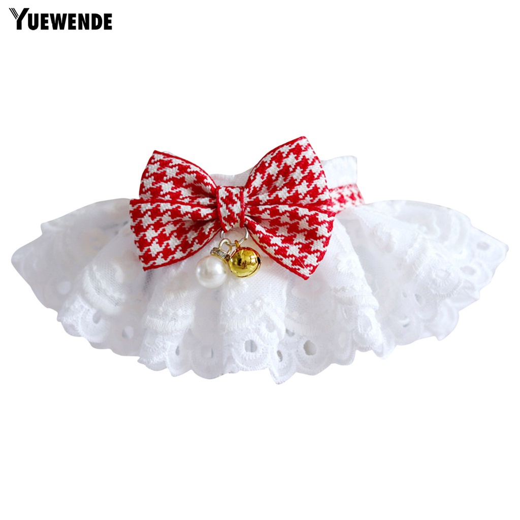 Yr.t Khăn Choàng Cổ Trang Trí Viền Ren Thời Trang Dành Cho Thú Cưng