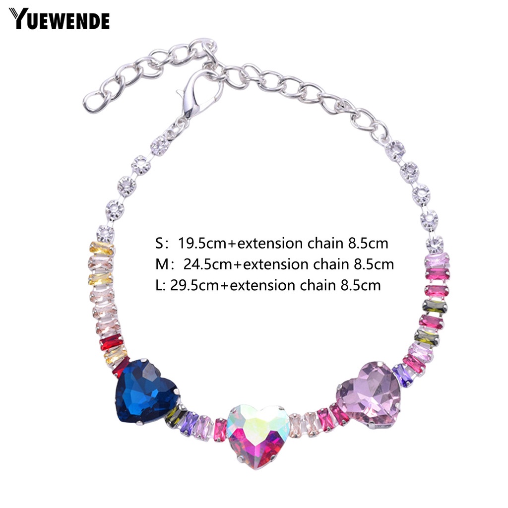 Vòng Cổ Đính Đá Lấp Lánh Có Thể Điều Chỉnh Kích Thước Dành Cho Thú Cưng YR.T