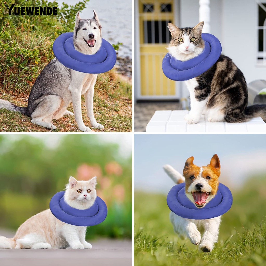 Vòng Cổ 2 Lớp Bằng Vải Thoáng Khí Không Dính Chống Nước Dành Cho Thú Cưng