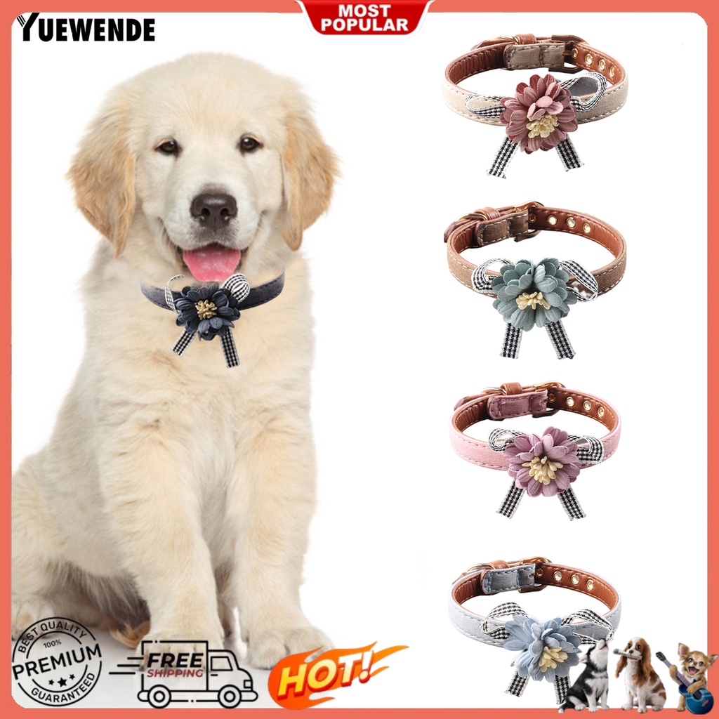 Vòng Cổ YR.T Hình Nơ Có Thể Điều Chỉnh Thoải Mái Cho Thú Cưng