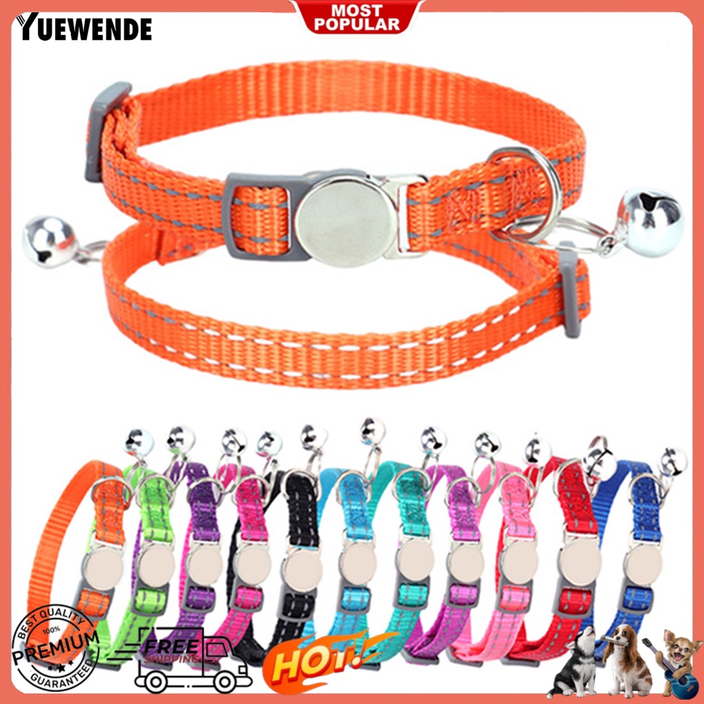 Vòng Cổ Mềm Mại Có Khóa Cài Phản Quang An Toàn Chống Thất Lạc Cho Thú Cưng