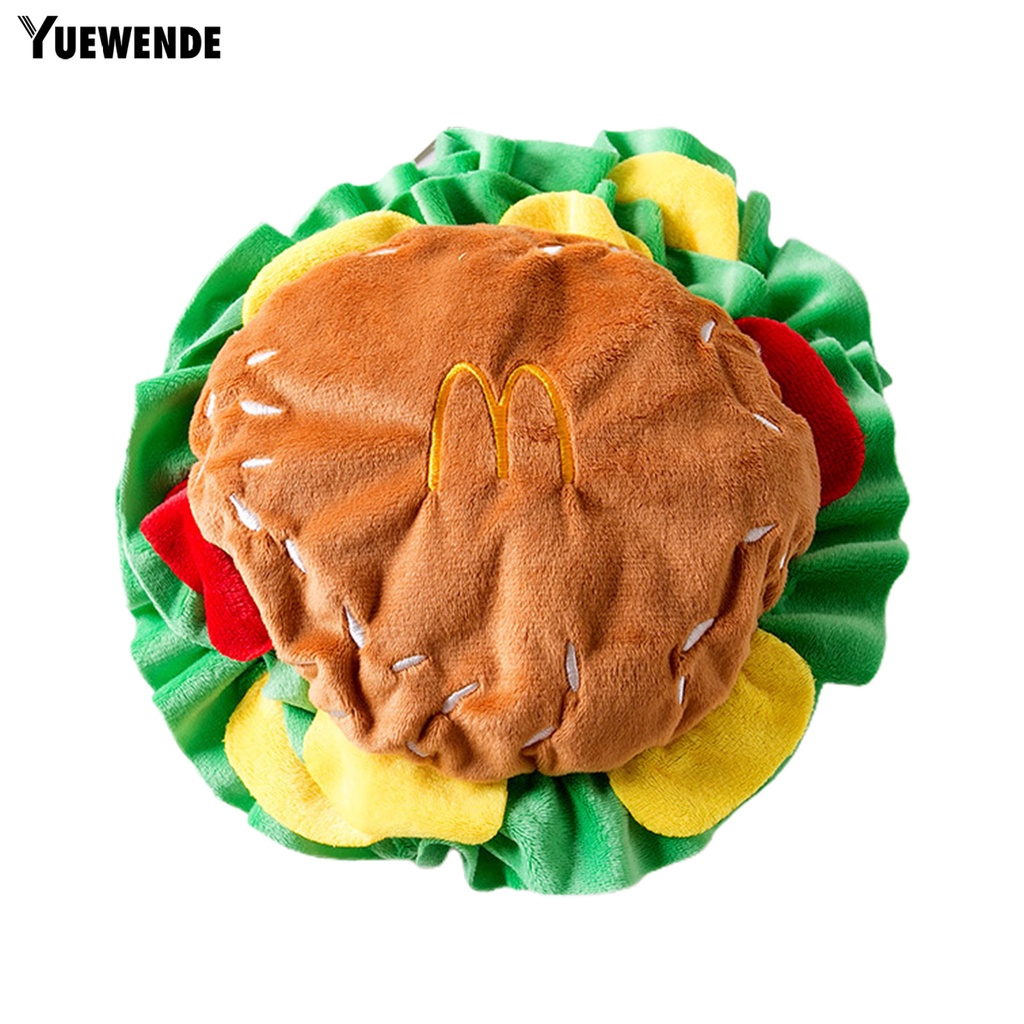 Mũ Trùm Đầu Mềm Mại Thoải Mái Hình Hamburger Bắt Mắt Cho Thú Cưng