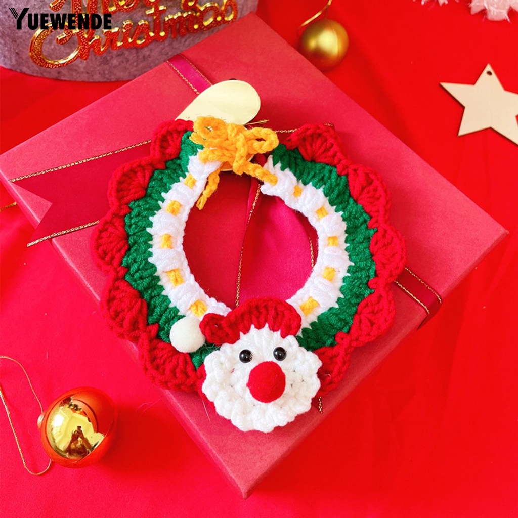 Khăn Choàng Cổ YR.T Bằng Sợi Polyester Siêu Mềm Chống Mài Mòn Họa Tiết Hoạt Hình Dễ Thương Trang Trí Giáng Sinh Cho Thú Cưng
