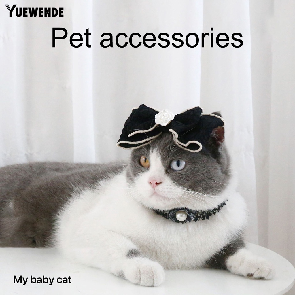 Dây Buộc Tóc Thắt Nơ Bằng Vải Satin Mềm Mại Phong Cách Anh Quốc Cho Thú Cưng YR.T