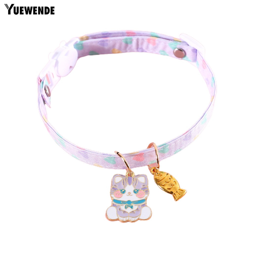 Yr.t Vòng Cổ Hai Lớp Hình Xương Cá Dễ Thương Chống Kẹt Tay Có Thể Điều Chỉnh Dành Cho Thú Cưng