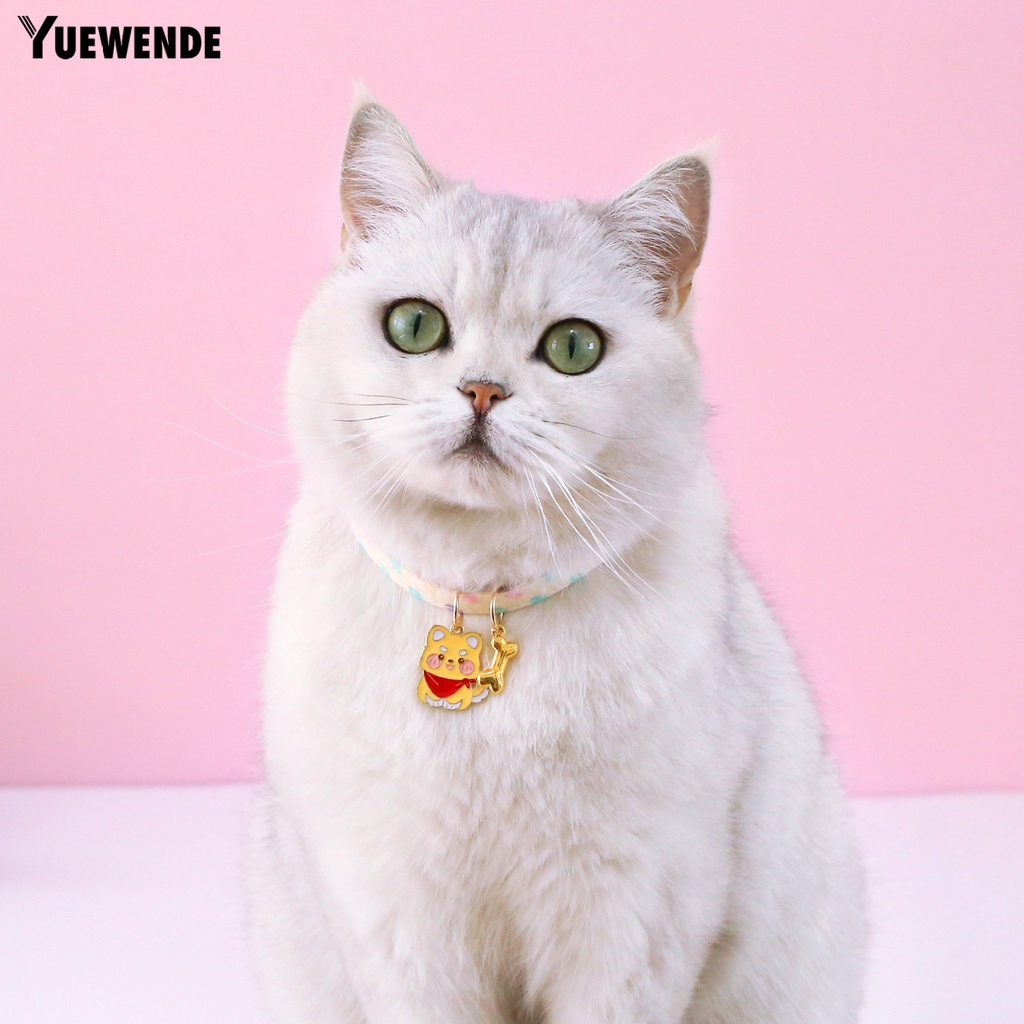 Yr.t Vòng Cổ Hai Lớp Hình Xương Cá Dễ Thương Chống Kẹt Tay Có Thể Điều Chỉnh Dành Cho Thú Cưng