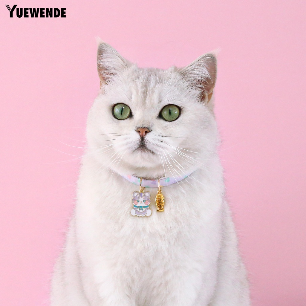 Yr.t Vòng Cổ Hai Lớp Hình Xương Cá Dễ Thương Chống Kẹt Tay Có Thể Điều Chỉnh Dành Cho Thú Cưng