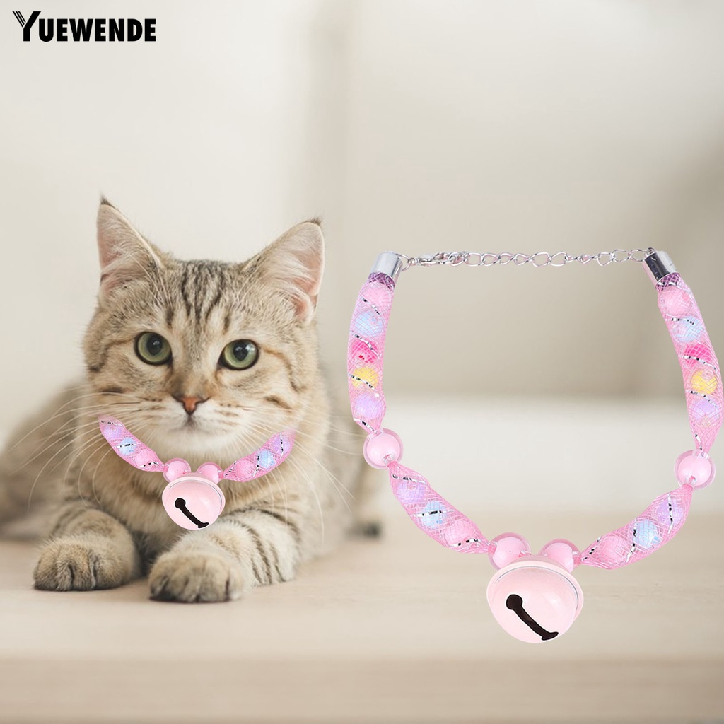 Vòng Cổ Chuỗi Hạt Nhiều Màu Sắc Có Chuông Tùy Chỉnh Kích Thước Dành Cho Chó Nhỏ / Mèo Cưng