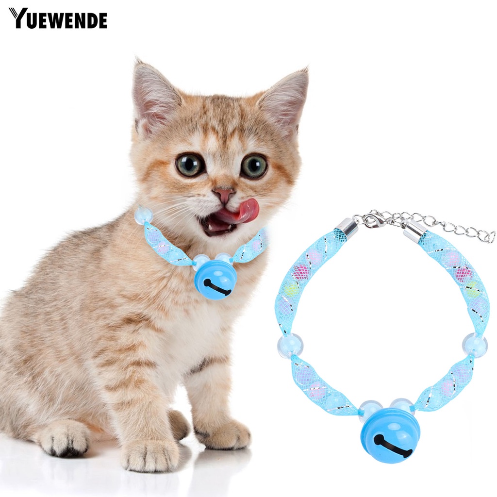 Vòng Cổ Chuỗi Hạt Nhiều Màu Sắc Có Chuông Tùy Chỉnh Kích Thước Dành Cho Chó Nhỏ / Mèo Cưng