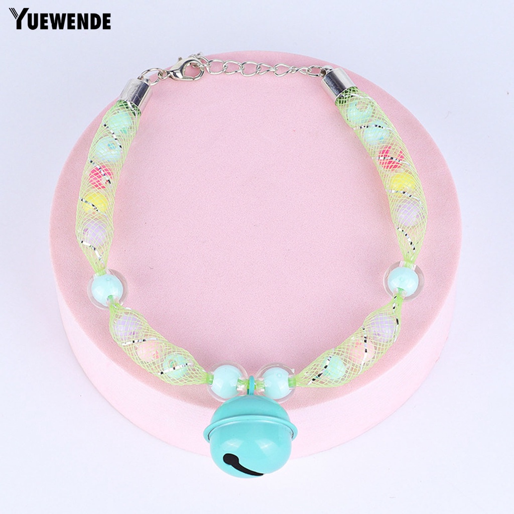 Vòng Cổ Chuỗi Hạt Nhiều Màu Sắc Có Chuông Tùy Chỉnh Kích Thước Dành Cho Chó Nhỏ / Mèo Cưng