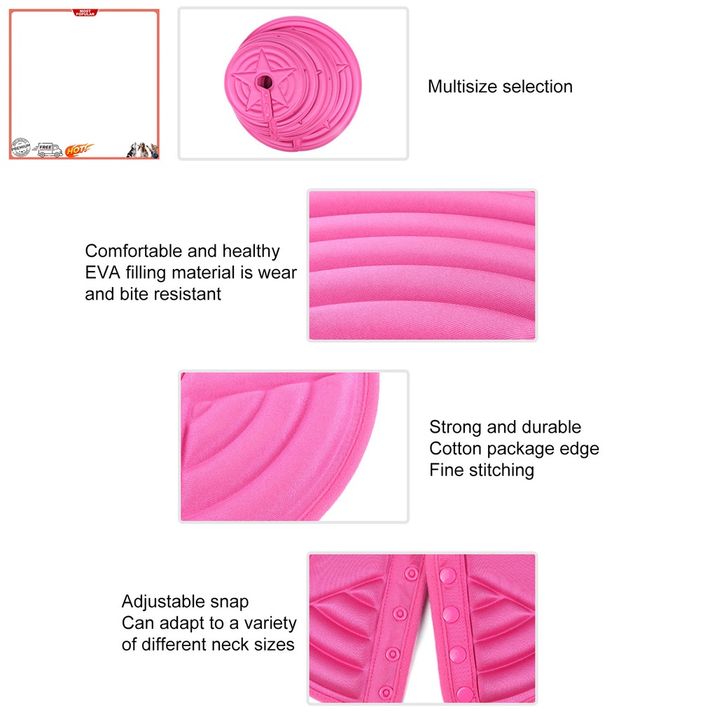 Yr.t Vòng Cổ Bằng EVA Siêu Mềm Thoải Mái Chống Thấm Nước Bảo Vệ Vết Thương Cho Mèo Cưng