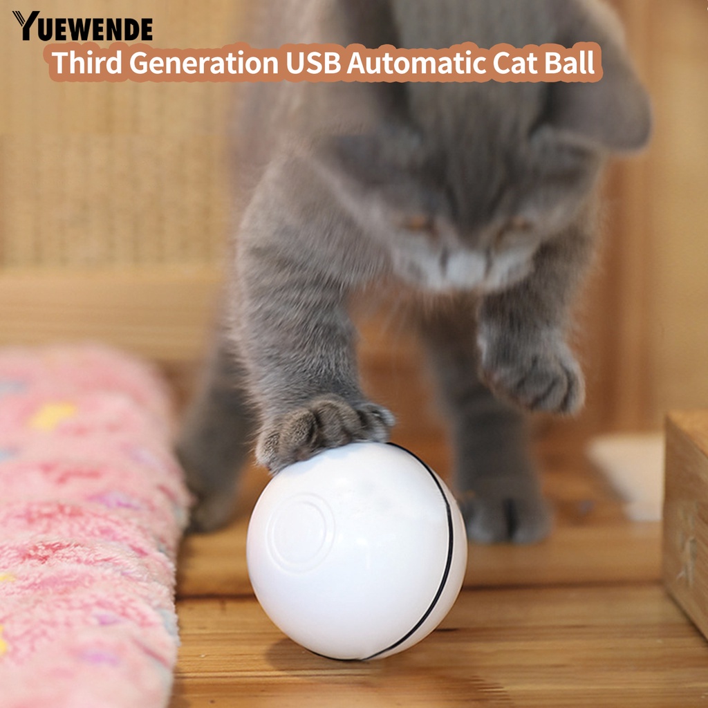 1 Bộ Đồ Chơi Bóng Đèn LED Thay Đổi Hướng Tự Động Sạc Cổng USB Cho Thú Cưng