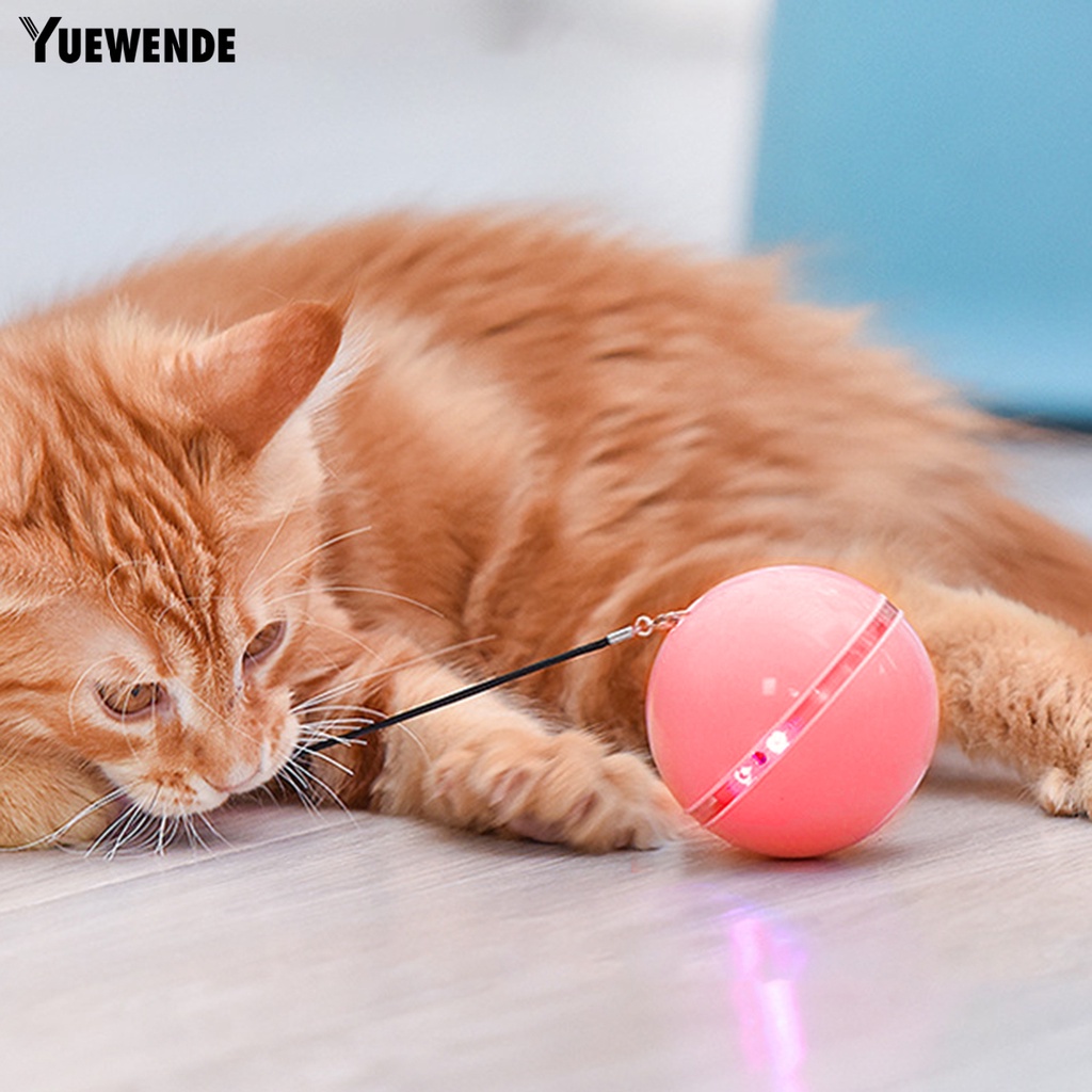 1 Bộ Đồ Chơi Bóng Đèn LED Thay Đổi Hướng Tự Động Sạc Cổng USB Cho Thú Cưng
