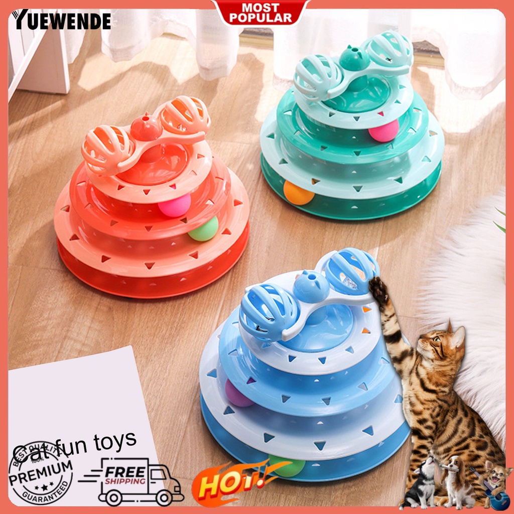 Đồ Chơi Tháp Lò Xo Rèn Luyện Trí Thông Minh Cho Mèo Cưng