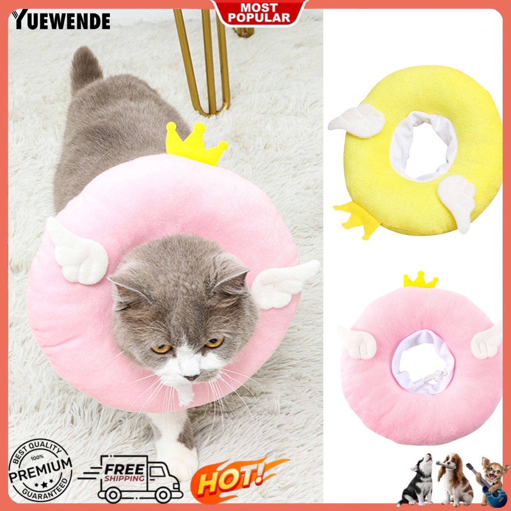 Yr.t Vòng Cổ Bảo Vệ Cho Thú Cưng Bằng Cotton Siêu Mềm Không Phai Màu Thân Thiện Với Làn Da Chống Cắn Dễ Điều Chỉnh Thiết Kế Hoạt