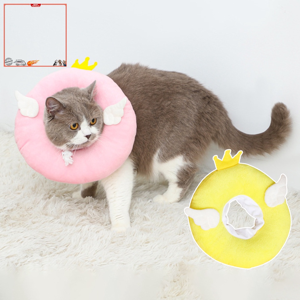 Yr.t Vòng Cổ Bảo Vệ Cho Thú Cưng Bằng Cotton Siêu Mềm Không Phai Màu Thân Thiện Với Làn Da Chống Cắn Dễ Điều Chỉnh Thiết Kế Hoạt