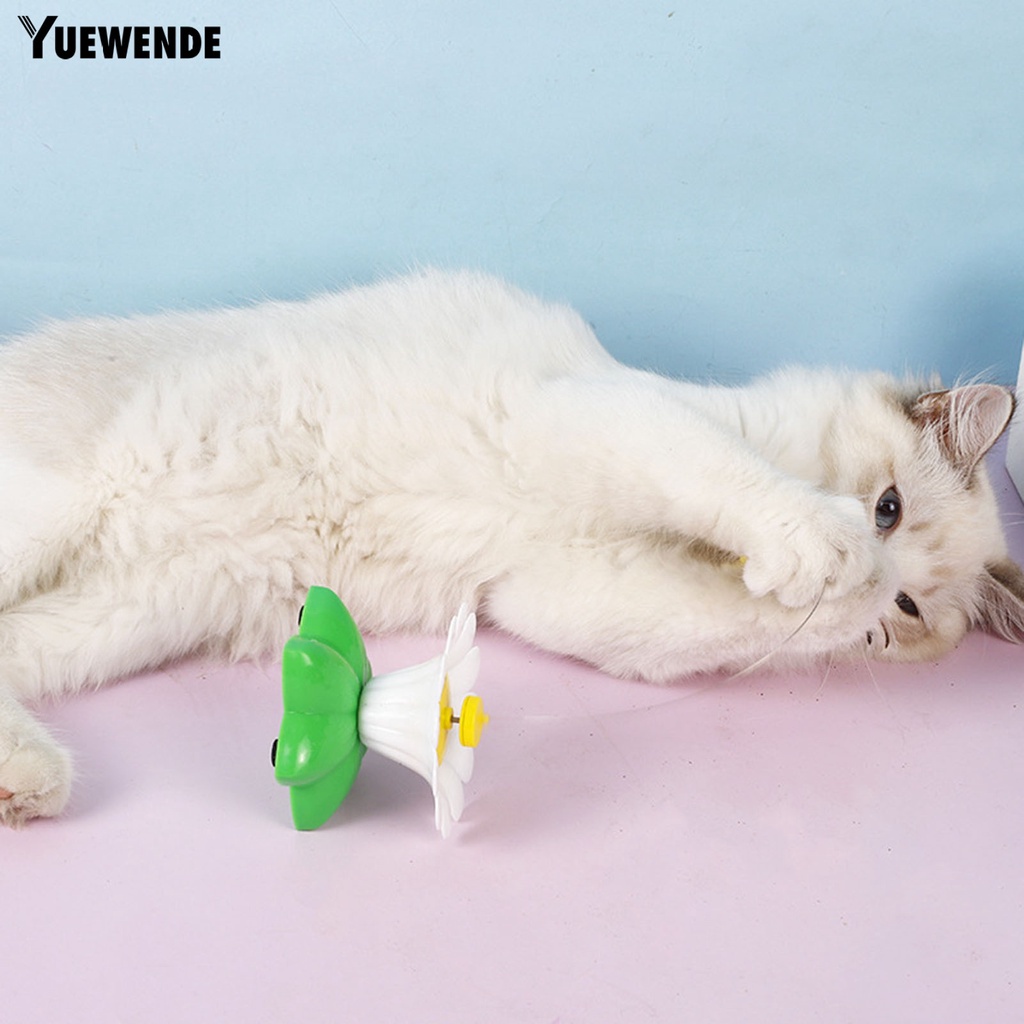 Đồ Chơi Tương Tác Xoay 360 Độ Hình Bướm Và Hoa Cho Mèo Cưng