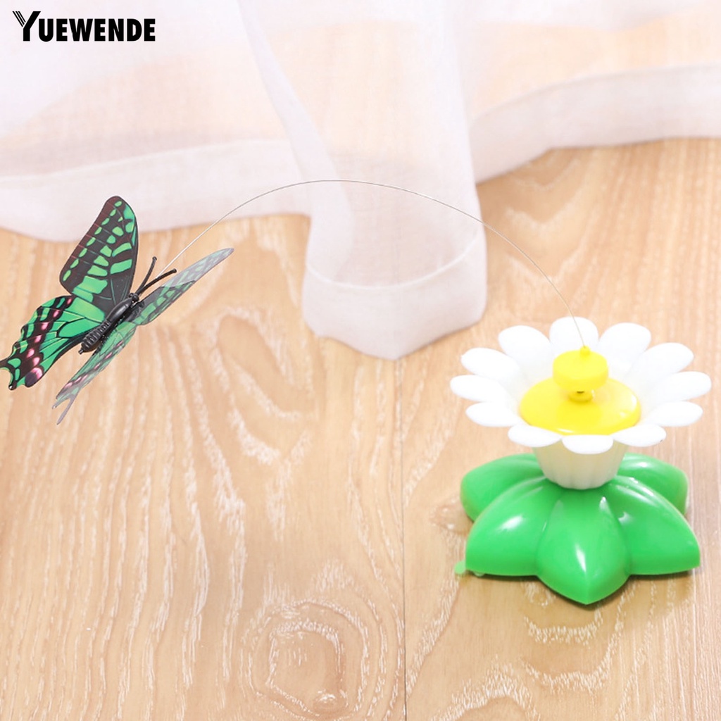 Đồ Chơi Tương Tác Xoay 360 Độ Hình Bướm Và Hoa Cho Mèo Cưng