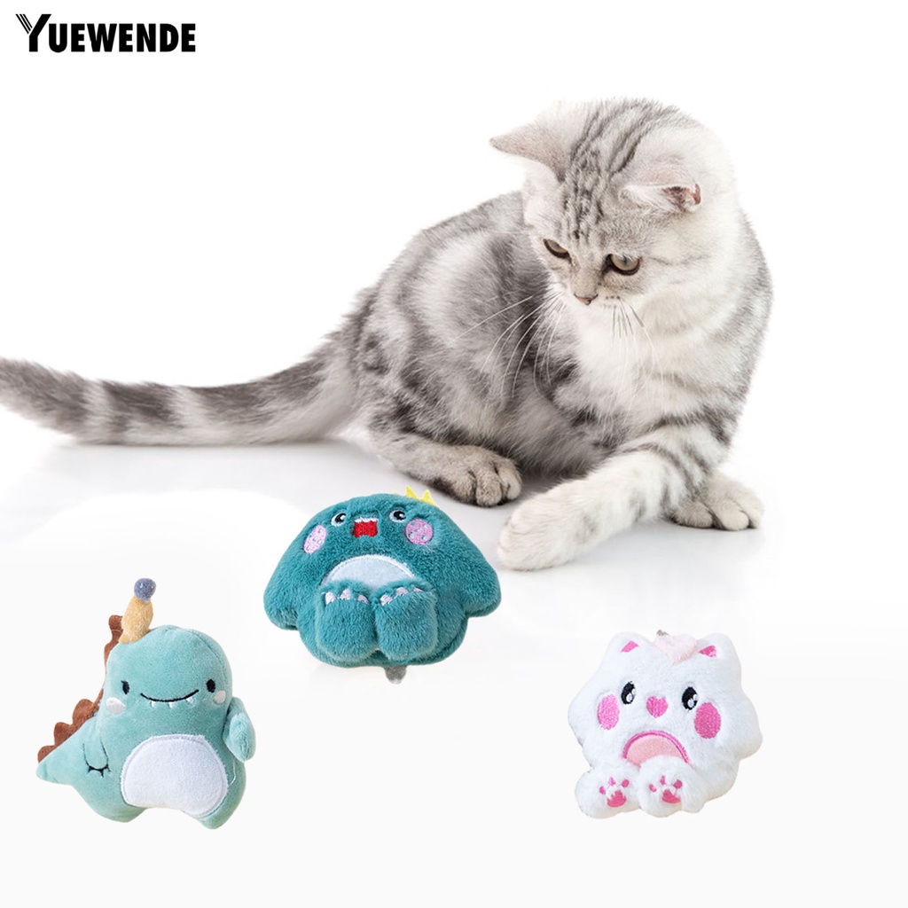 Thú Nhồi Bông Hình Gấu Hoạt Hình Mềm Mại Chống Cắn Cho Mèo Cưng