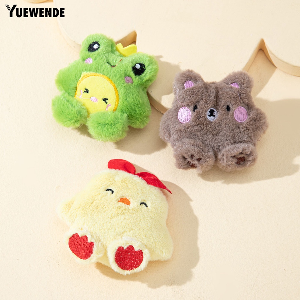 Thú Nhồi Bông Hình Gấu Hoạt Hình Mềm Mại Chống Cắn Cho Mèo Cưng