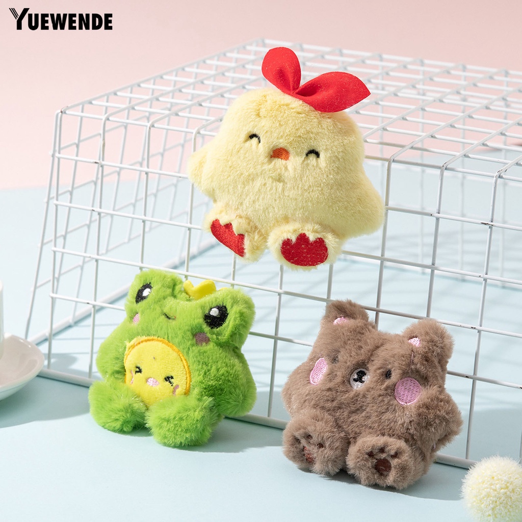 Thú Nhồi Bông Hình Gấu Hoạt Hình Mềm Mại Chống Cắn Cho Mèo Cưng