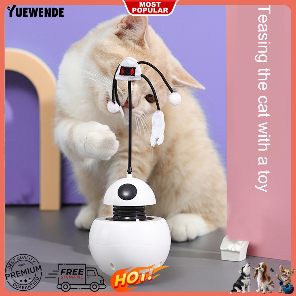 Gậy Đồ Chơi Bằng Điện Xoay 360 Độ Hình Dạng Dễ Thương Cho Mèo Cưng