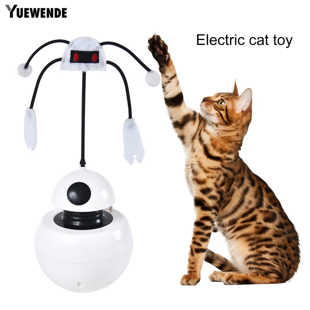 Gậy Đồ Chơi Bằng Điện Xoay 360 Độ Hình Dạng Dễ Thương Cho Mèo Cưng