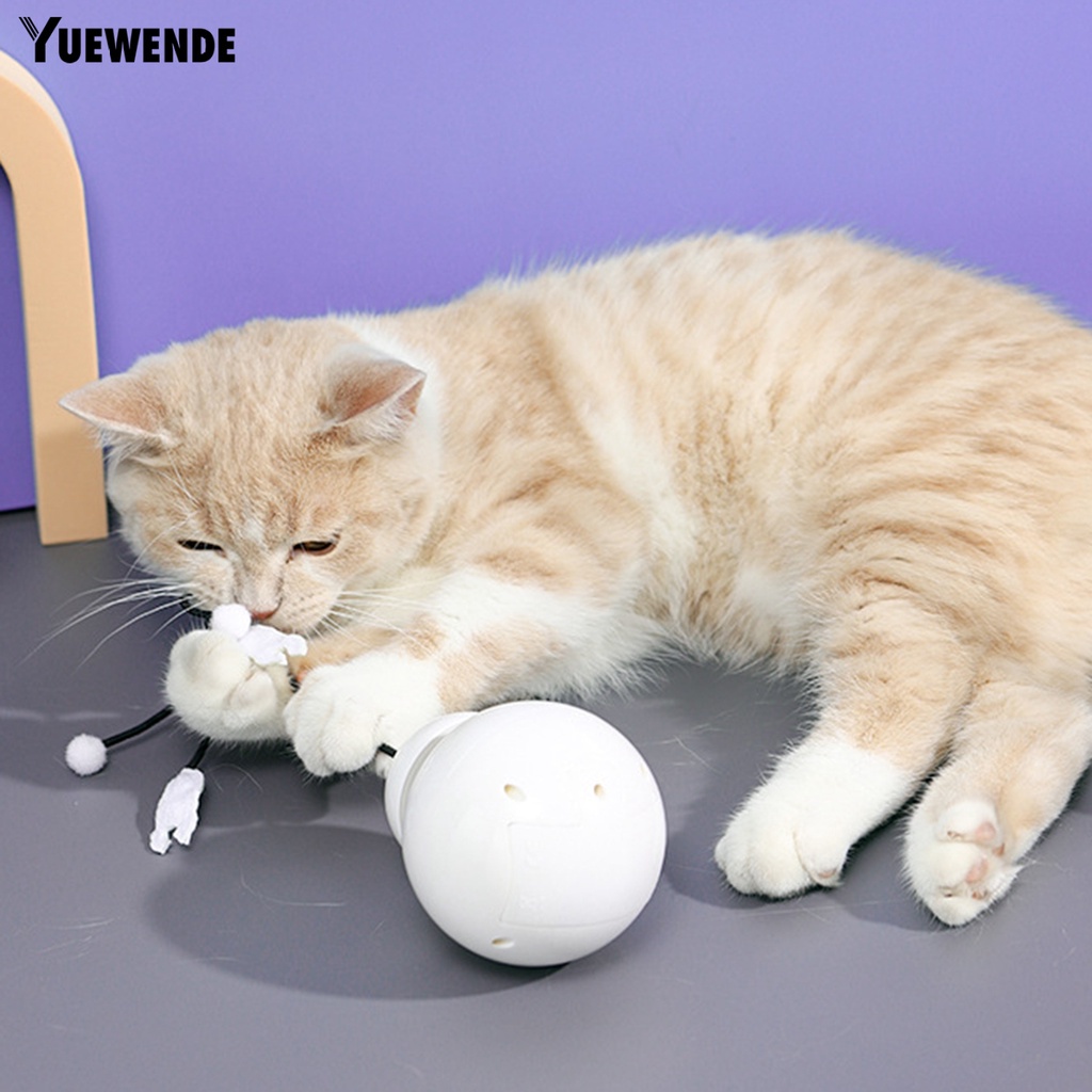 Gậy Đồ Chơi Bằng Điện Xoay 360 Độ Hình Dạng Dễ Thương Cho Mèo Cưng