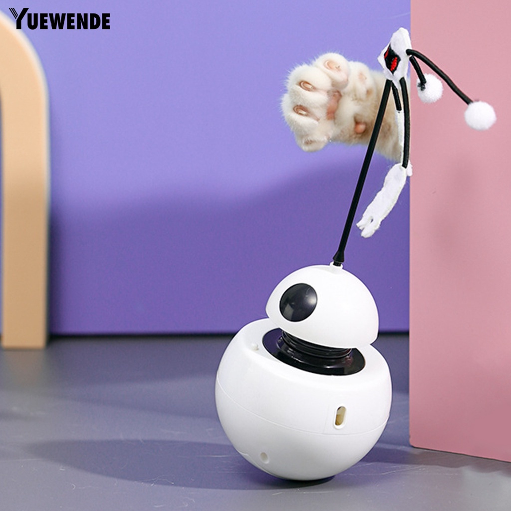 Gậy Đồ Chơi Bằng Điện Xoay 360 Độ Hình Dạng Dễ Thương Cho Mèo Cưng