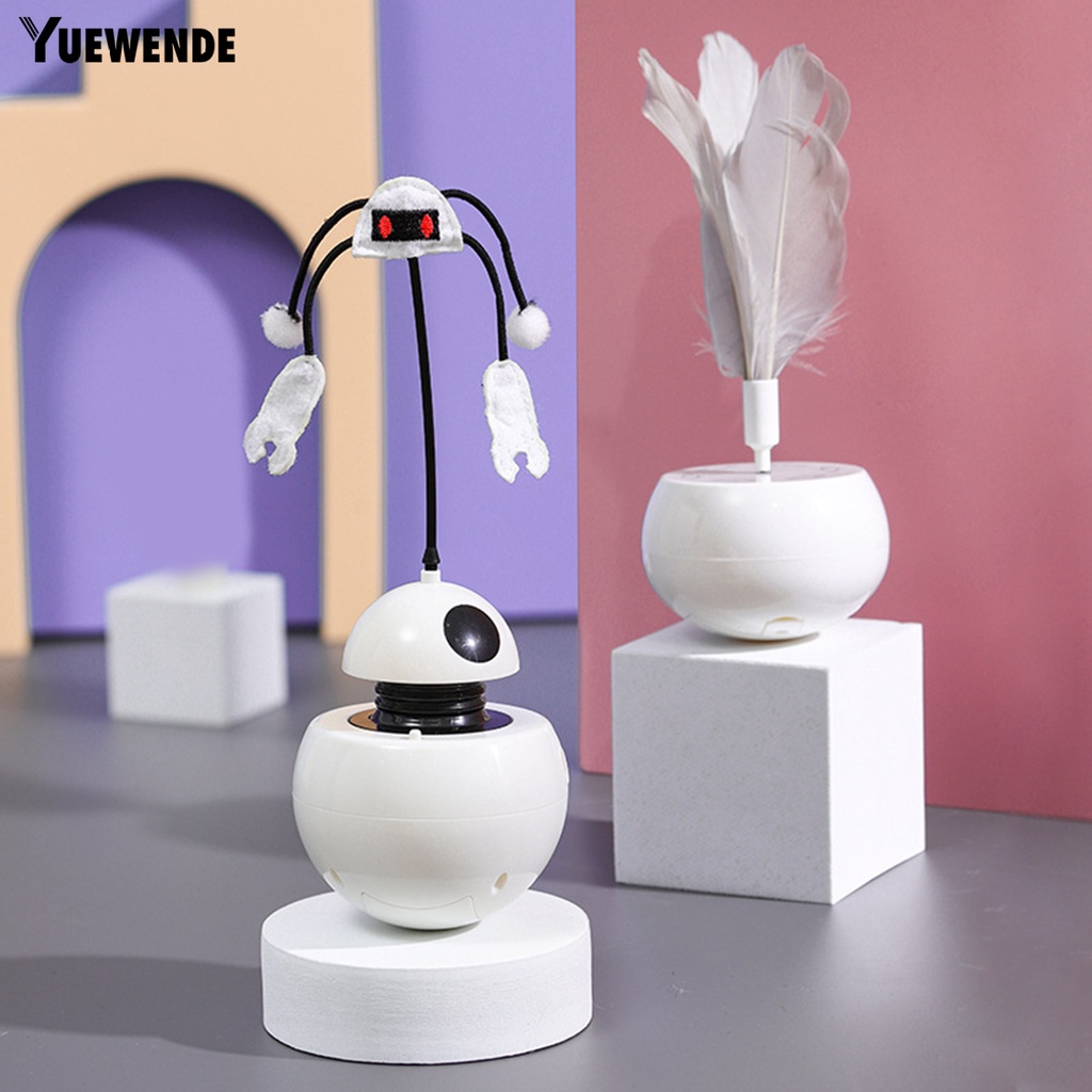 Gậy Đồ Chơi Bằng Điện Xoay 360 Độ Hình Dạng Dễ Thương Cho Mèo Cưng