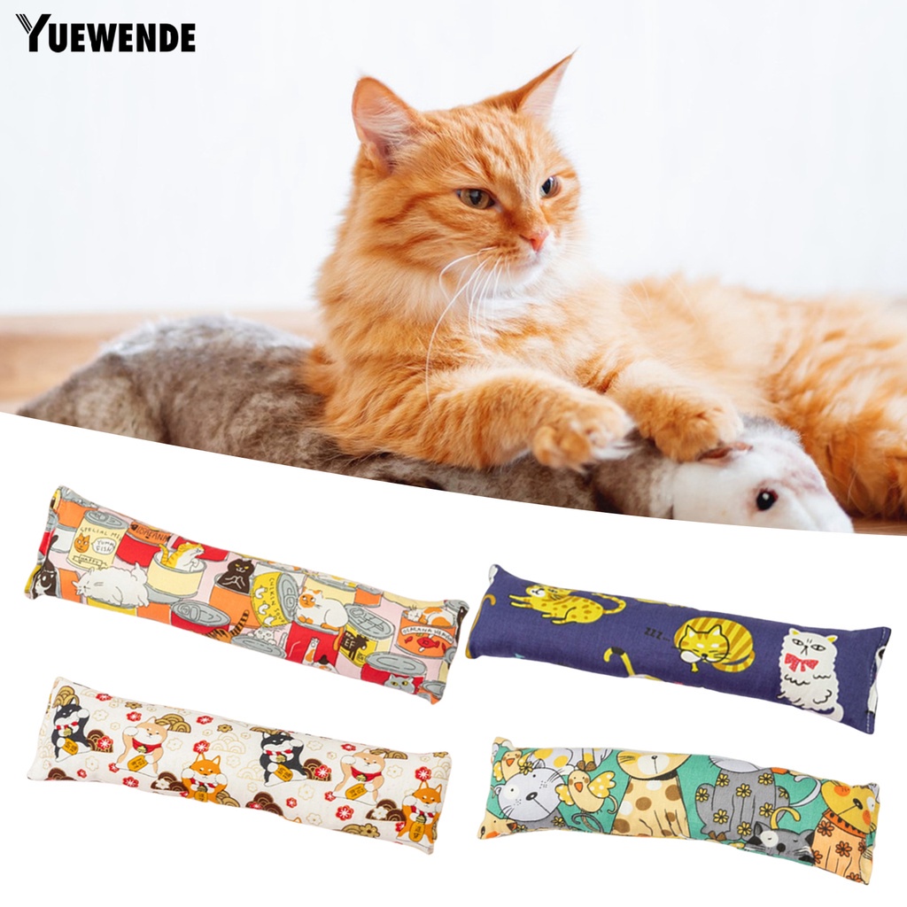 Yr.t Đồ Chơi Bắt Mắt Mềm Mại Chống Cắn In Họa Tiết Hoạt Hình Dành Cho Mèo Cưng